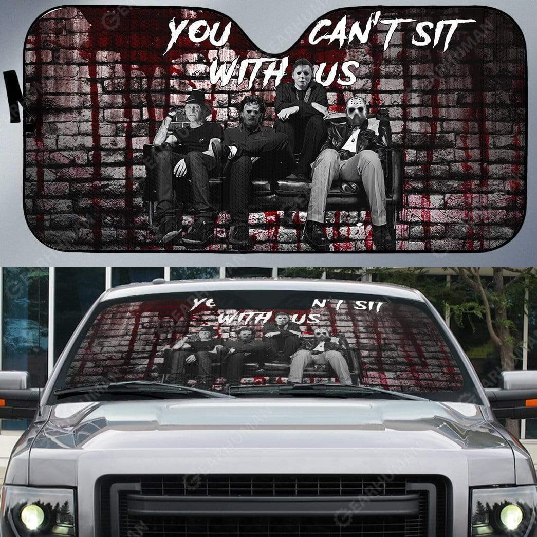 Custom Car Auto Sunshade You Can't Sit With Us HD-DT2181931-SS Auto Sunshade 