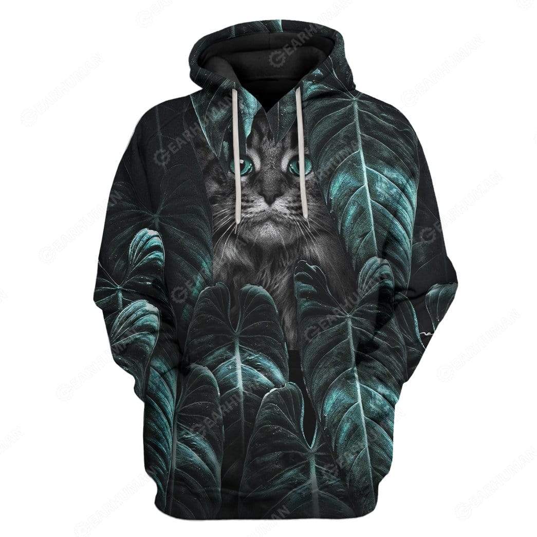 Custom Cat Apparel HD-GH2281901 3D Custom Fleece Hoodies Hoodie S 