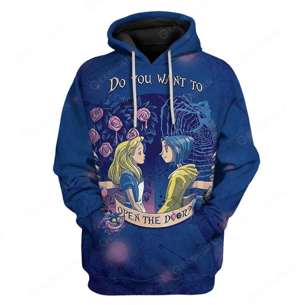 Custom Do You Want To Open The Door Apparel HD-TT2681902 3D Custom Fleece Hoodies Hoodie S 