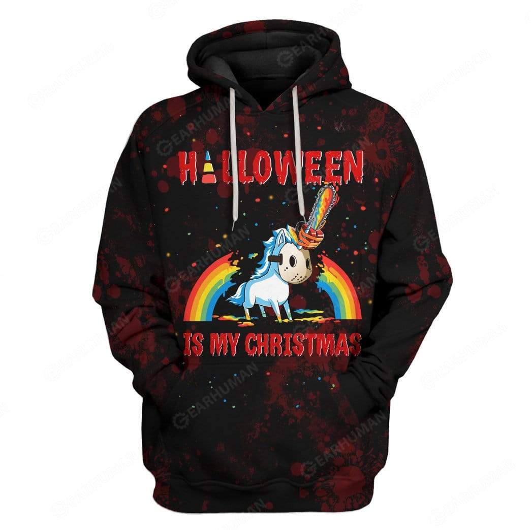 Custom Halloween Is My Christmas Apparel HD-AT2781914 3D Custom Fleece Hoodies Hoodie S 