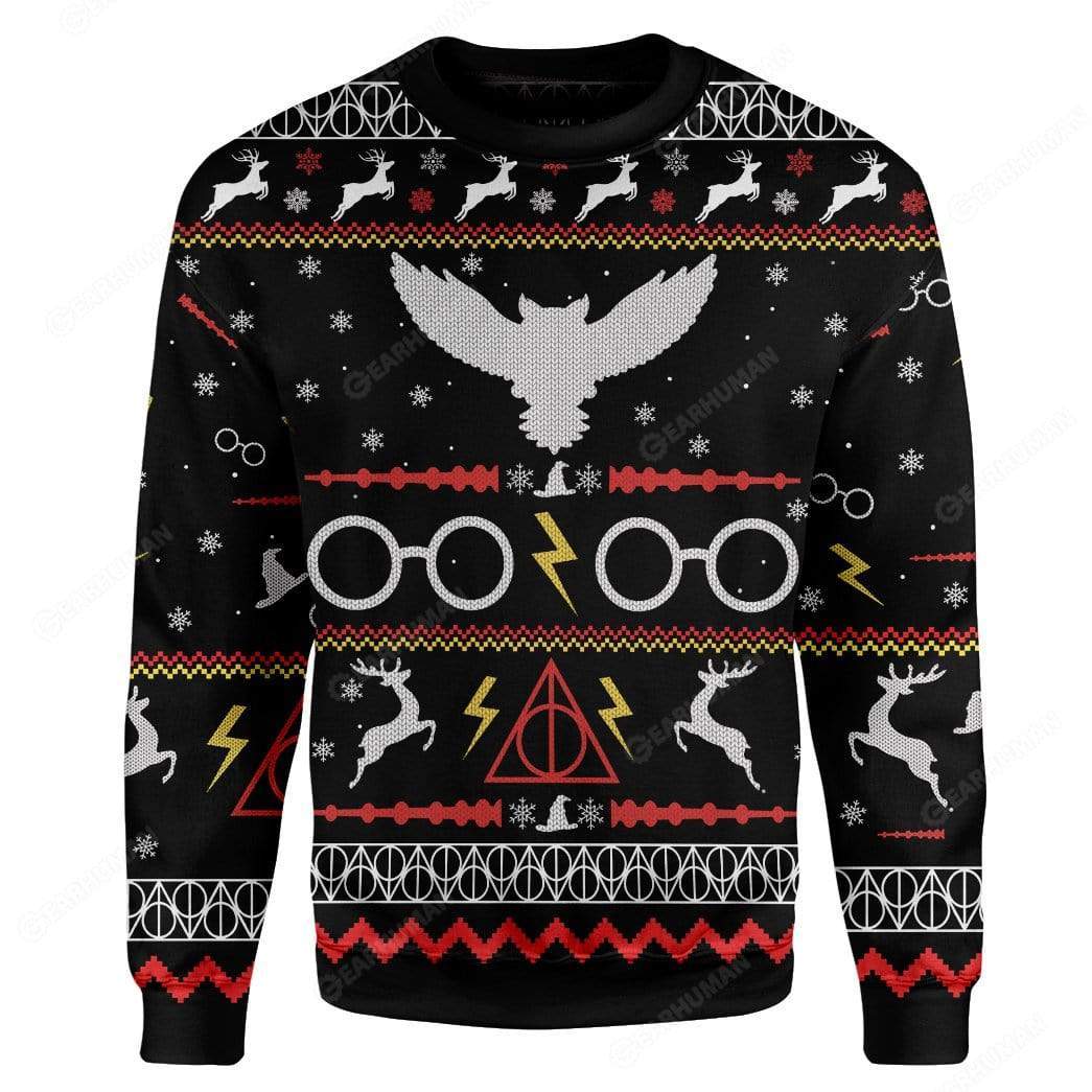 Custom HP Ugly Christmas Christmas Sweater Jumper HD-TA24101906 Ugly Christmas Sweater 