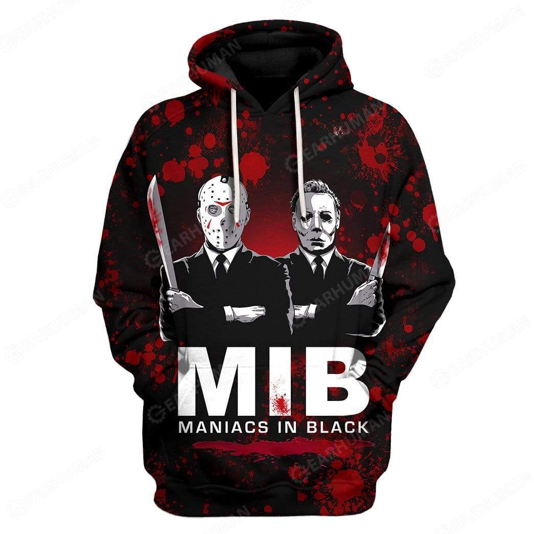 Custom Maniacs In Black Apparel HD-AT2381912 3D Custom Fleece Hoodies Hoodie S 