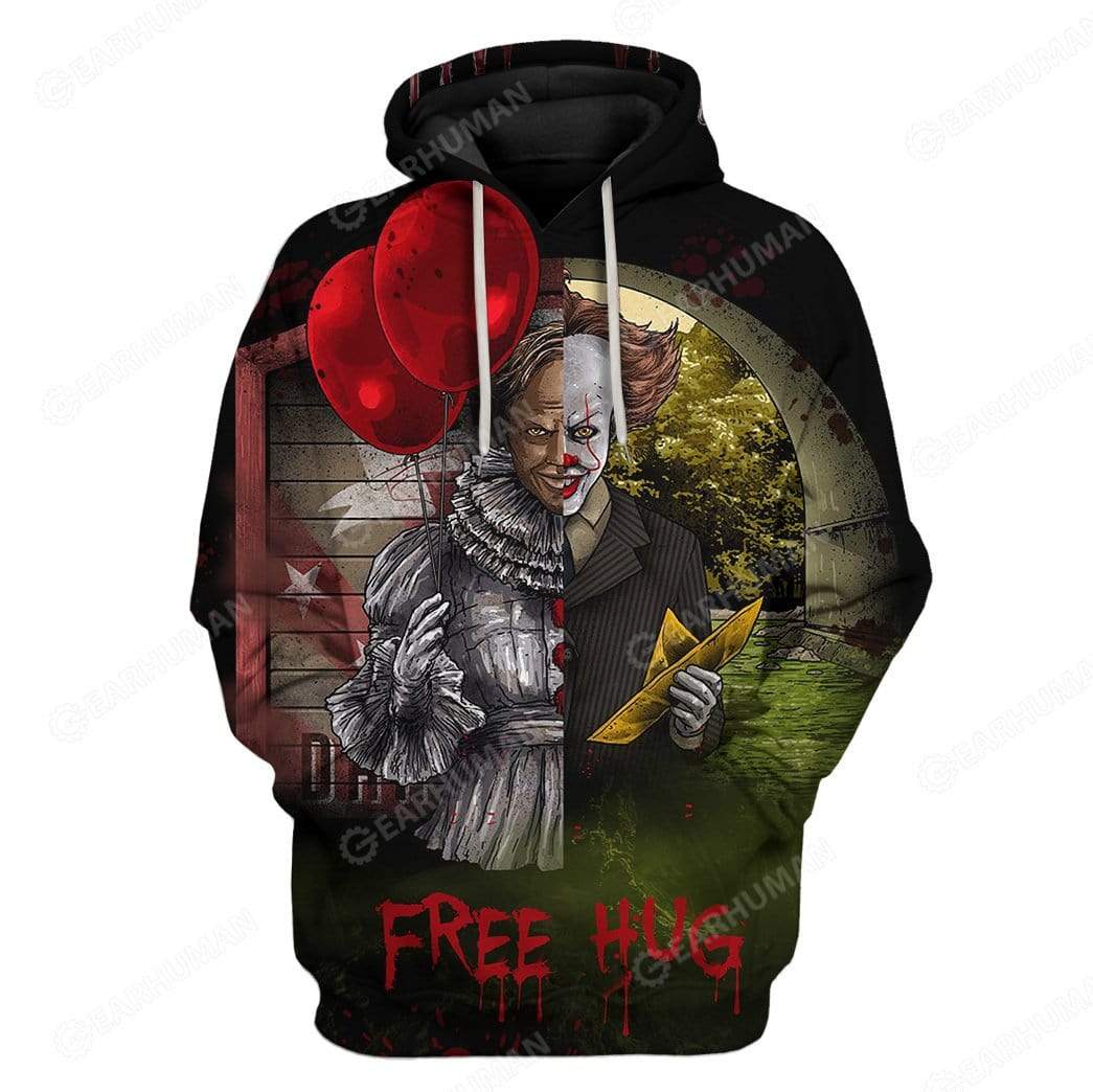 Custom Pennywise Apparel HD-DT2781907 3D Custom Fleece Hoodies Hoodie S 