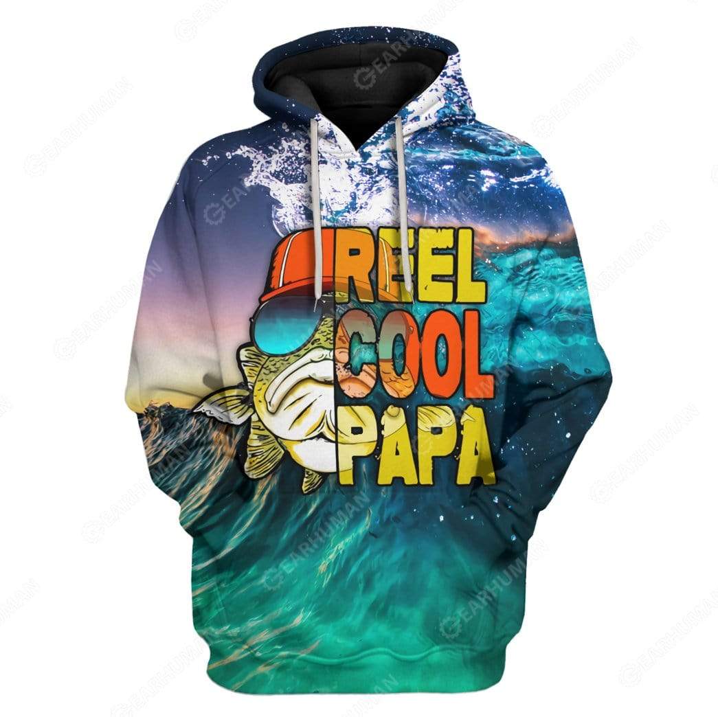 Custom Reel Cool Papa Apparel HD-AT10101902 3D Custom Fleece Hoodies Hoodie S 