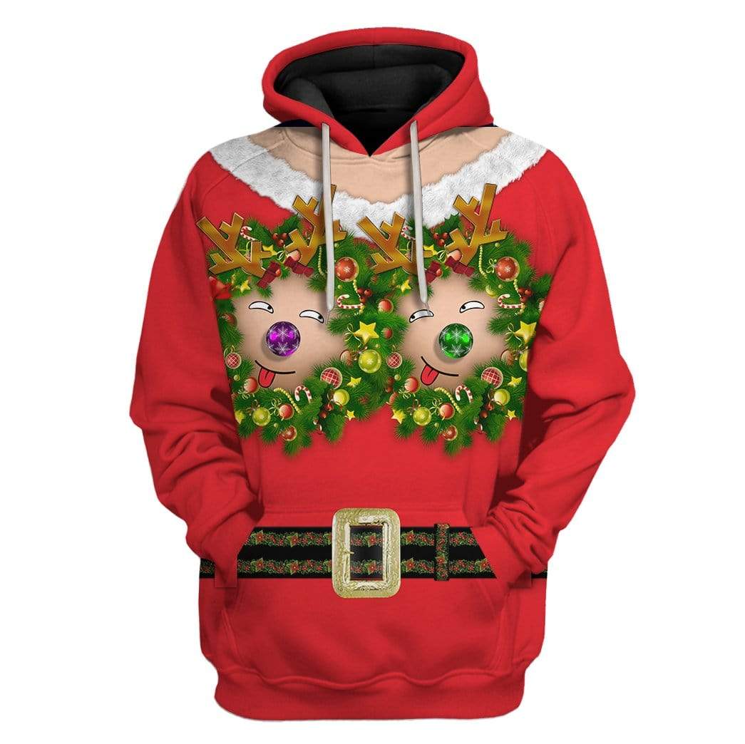 Custom Santa Claus Apparel HD-TT07101907 3D Custom Fleece Hoodies Hoodie S 