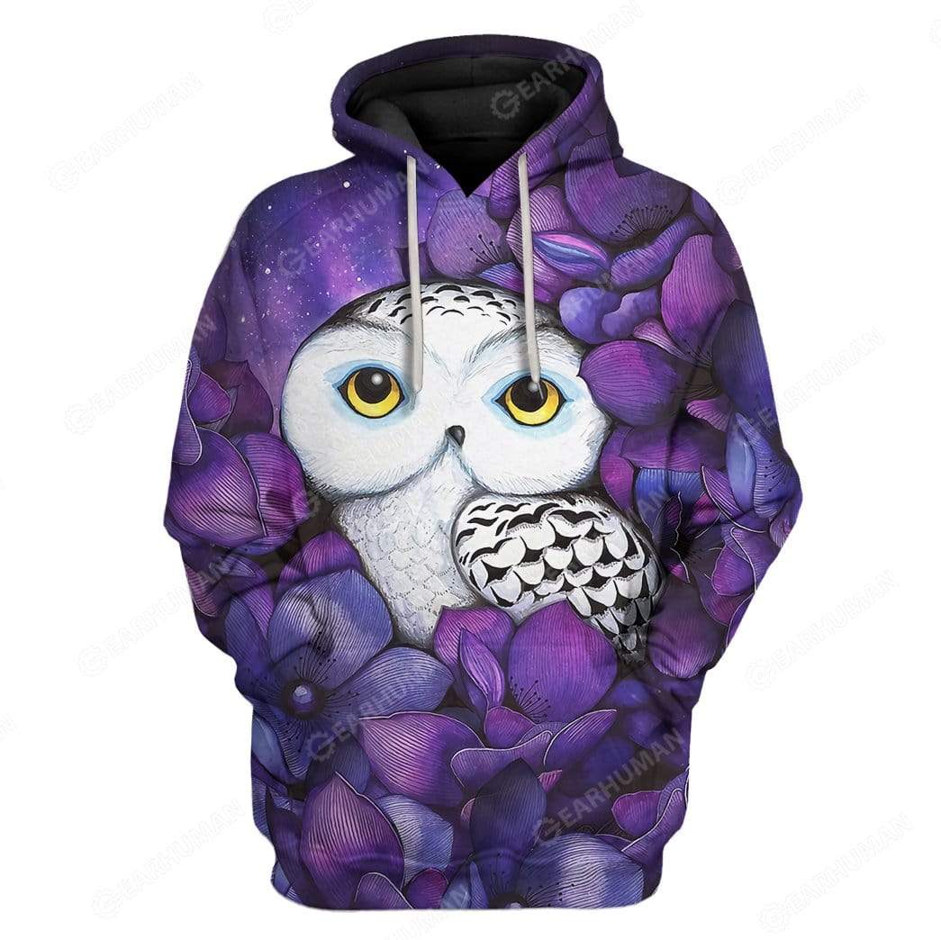 Custom Snowy Owl Apparel HD-DT2781920 3D Custom Fleece Hoodies Hoodie S 