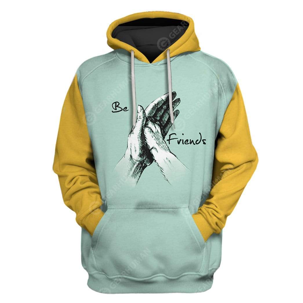 Custom T-shirt - Hoodies Be Friend HD-GH3071908 3D Custom Fleece Hoodies Hoodie S 