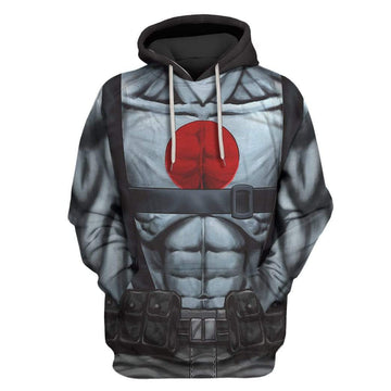 Gearhumans Custom T-shirt - Hoodies Bloodshot Shirtless Straps Apparel