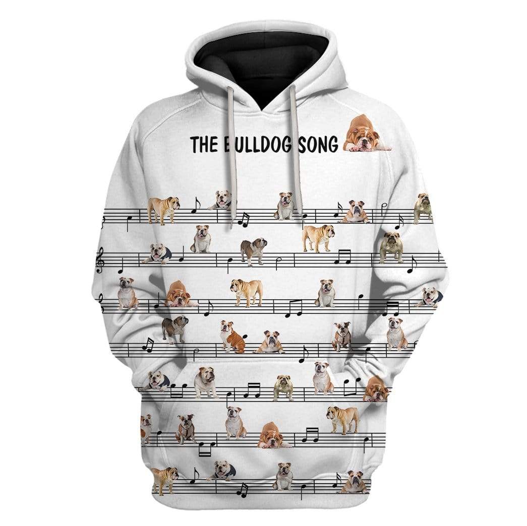 Custom T-shirt - Hoodies Bull Dog HD-GH0281901 3D Custom Fleece Hoodies Hoodie S 