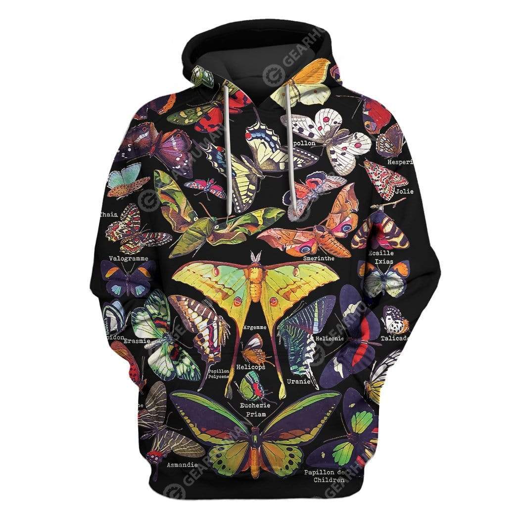 Custom T-shirt - Hoodies Butterfly Apparel HD-GH21025 3D Custom Fleece Hoodies Hoodie S 