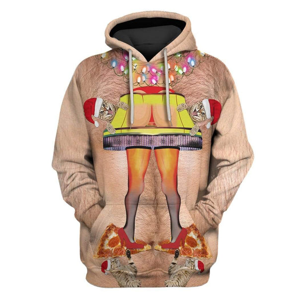 U LOOK UGLY TODAY Women's Ugly Christmas Jumper Hoodie Funny Knitted