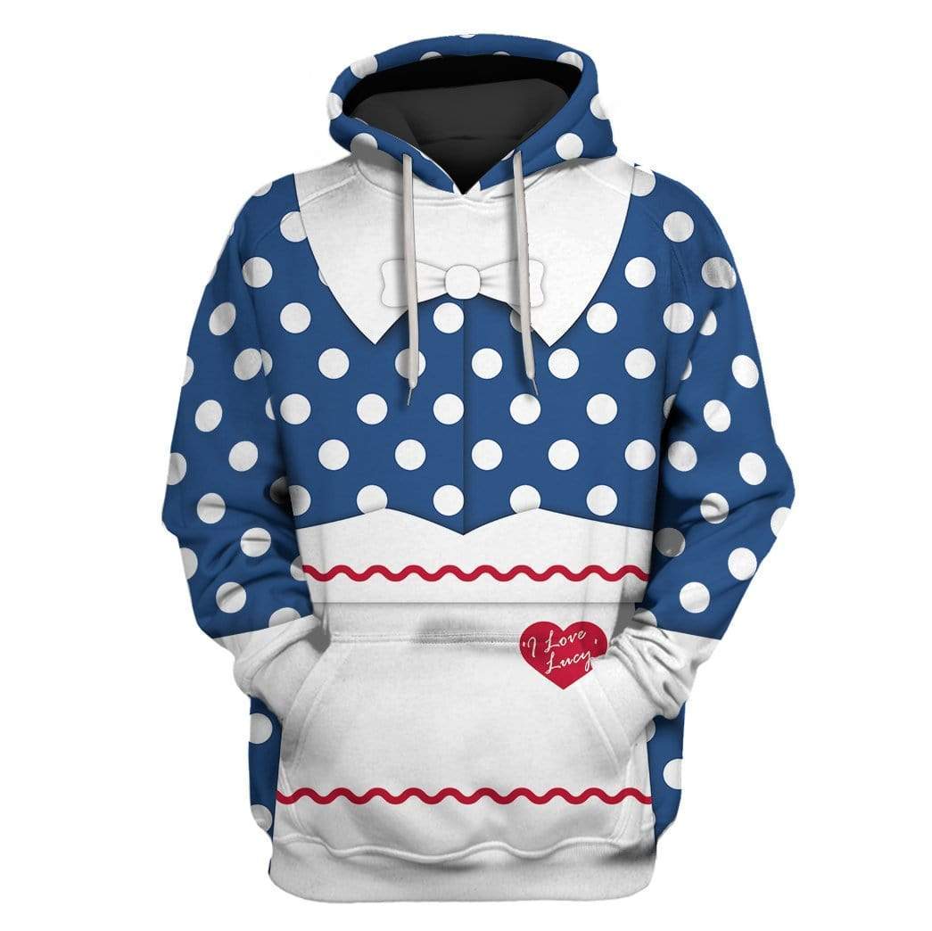 Custom T-shirt - Hoodies I love Lucy Apparel HD-GH20694 3D Custom Fleece Hoodies Hoodie S 