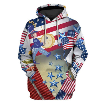 Gearhumans Custom T-shirt - Hoodies Independence Day of United States Apparel