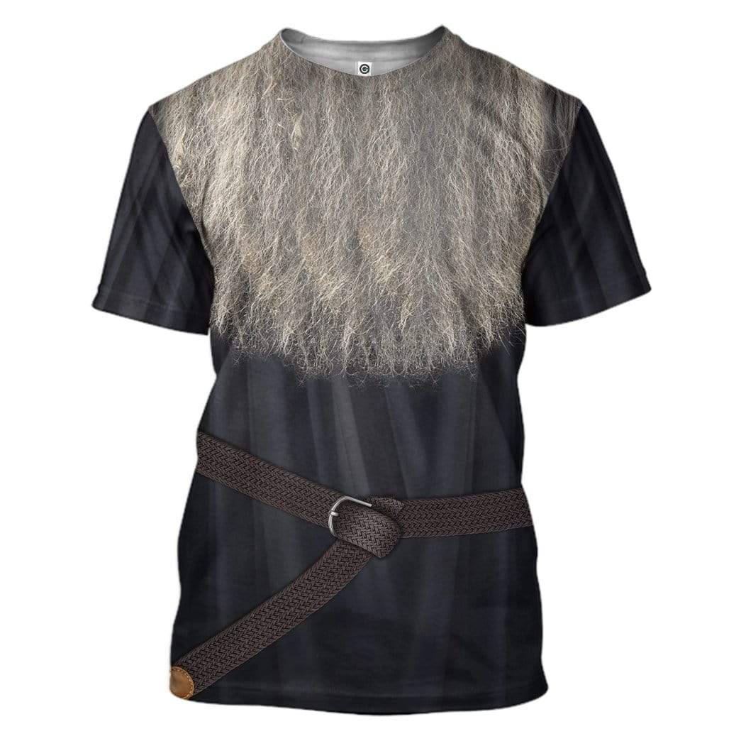 Custom T-shirt - Hoodies Lord Of The Rings Galdalf The Grey Costume Apparel HD-GH20523 3D Custom Fleece Hoodies T-Shirt S 
