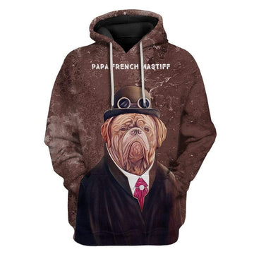 Gearhumans Custom T-shirt - Hoodies PAPA French Mastiff