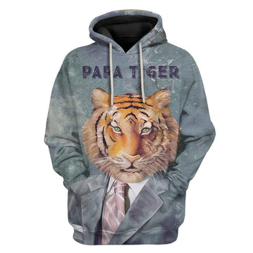 Gearhumans Custom T-shirt - Hoodies PAPA Tiger