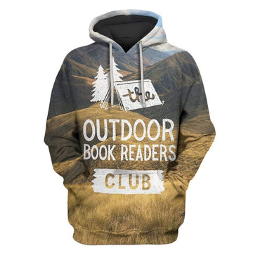 Gearhumans Custom T-shirt - Hoodies The Outdoor Book Readers Club Apparel