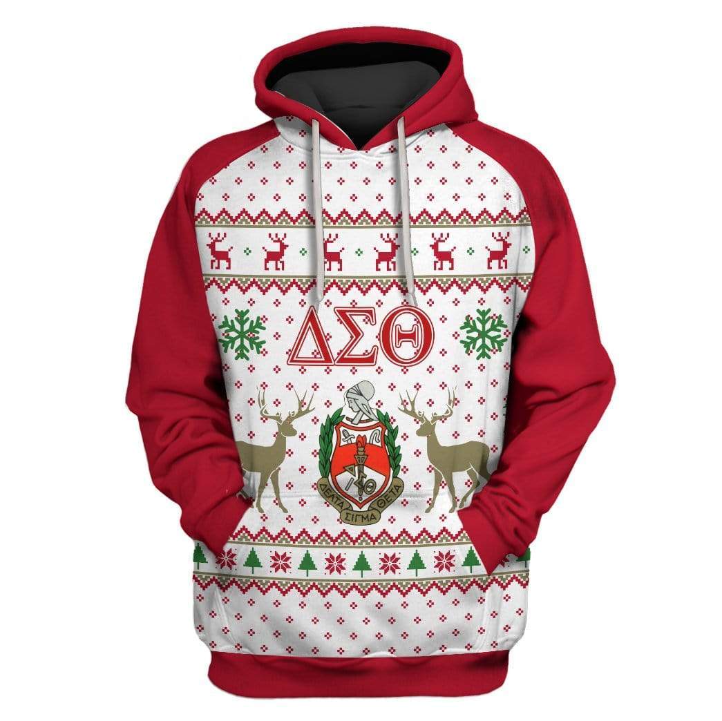 Custom T-shirt - Hoodies Ugly Christmas Delta Sigma Theta Apparel HD-GH20661 3D Custom Fleece Hoodies Hoodie S 