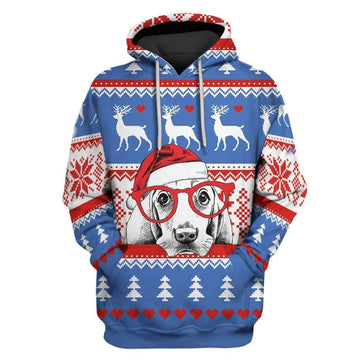 Custom T-shirt - Hoodies Ugly Christmas Dog Apparel HD-GH20738 3D Custom Fleece Hoodies Hoodie S 