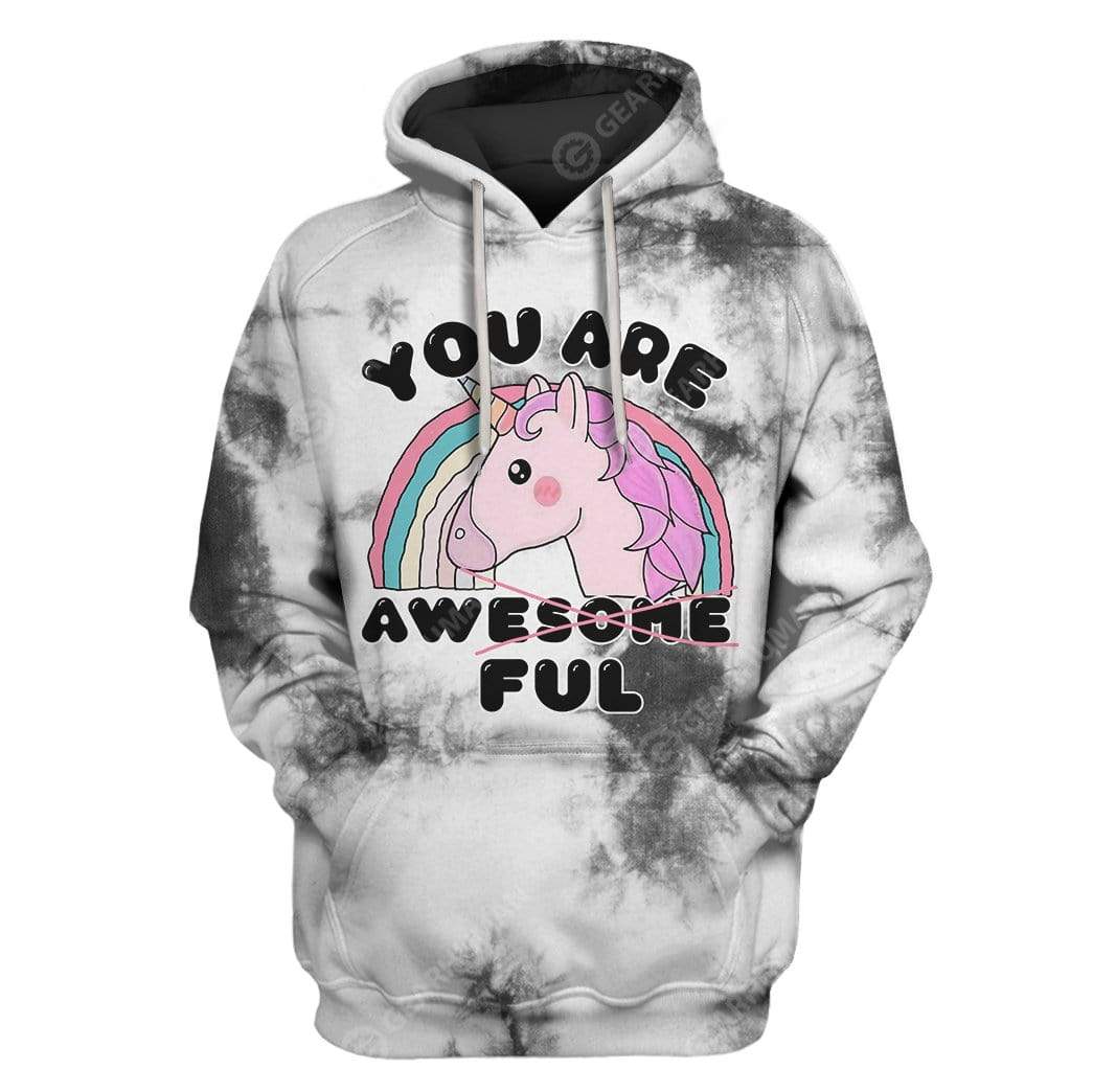 Custom T-shirt - Hoodies You Are Awesome Or Awful HD-GH21044 3D Custom Fleece Hoodies Hoodie S 