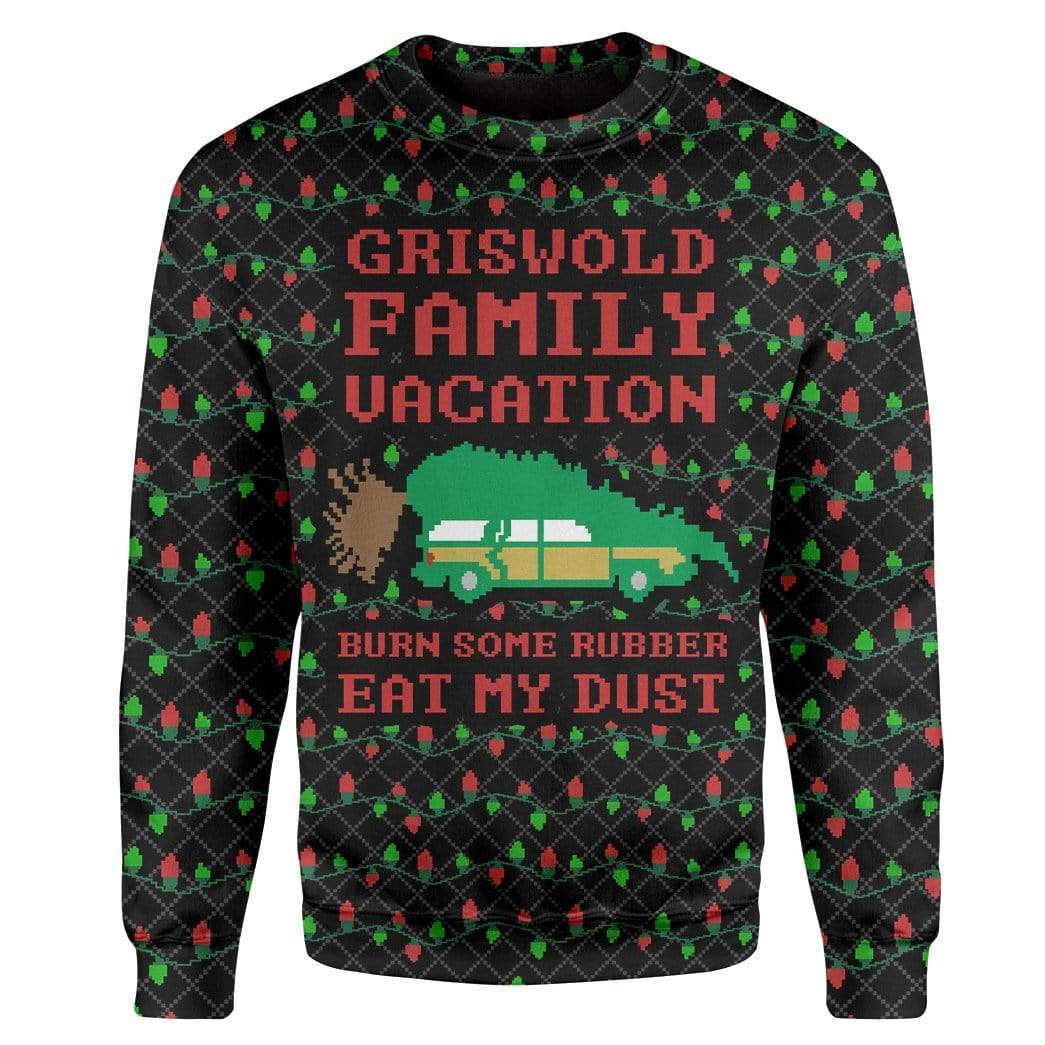 Custom T-shirt - Long Sleeves Ugly Christmas Griswold Family Vacation Christmas Sweater Jumper HD-GH20695 Ugly Christmas Sweater 