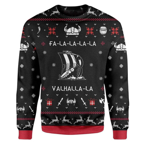 Wikinger Weihnachtspullover A Valhalla Christmas Sweater T-Shirt