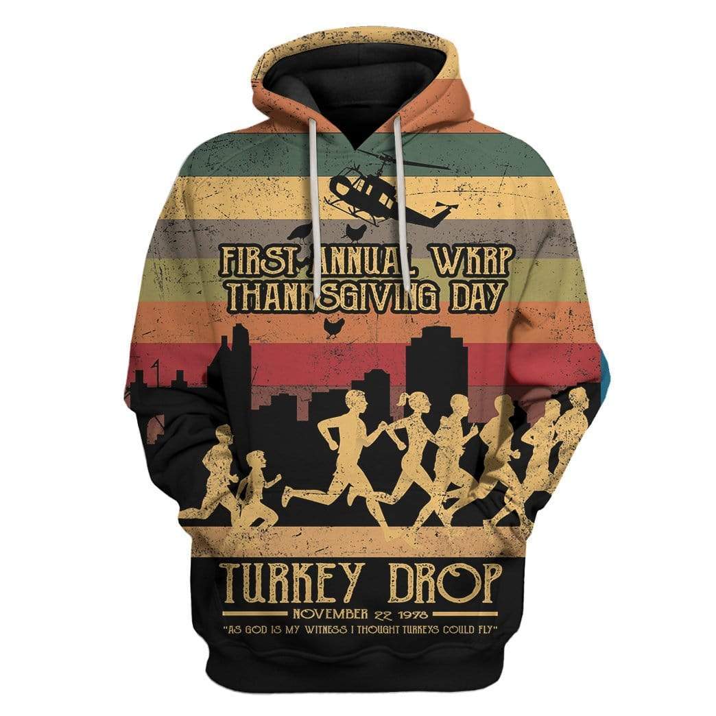 Custom Turkey Drop Apparel HD-AT05111905 3D Custom Fleece Hoodies Hoodie S 