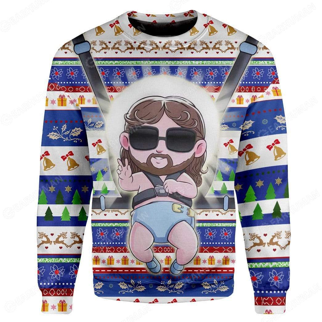 Custom Ugly Baby Jesus Christmas Sweater Jumper HD-AT2981903 Ugly Christmas Sweater 