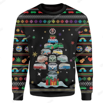 Gearhumans Custom Ugly Car Christmas Sweater Jumper