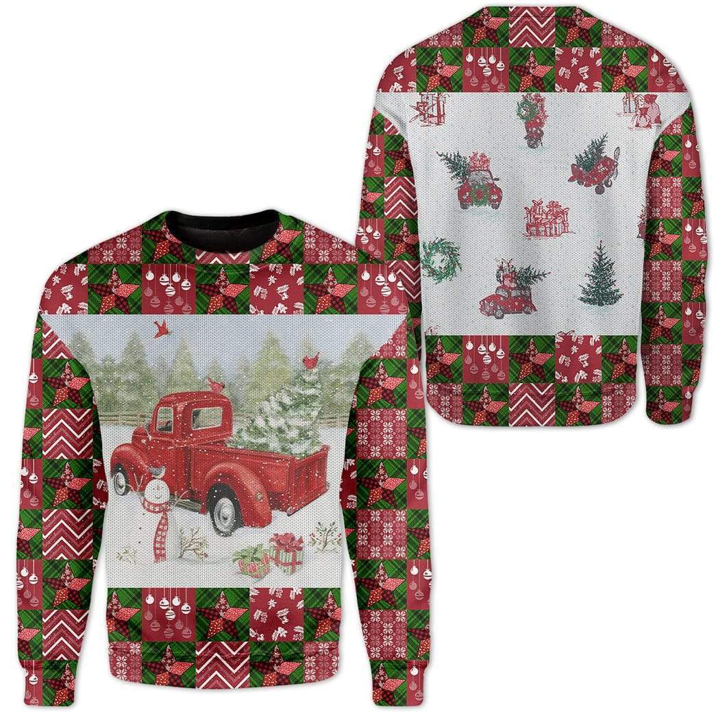 Custom Ugly Christmas Car Sweater Jumper HD-DT22101901 Ugly Christmas Sweater 