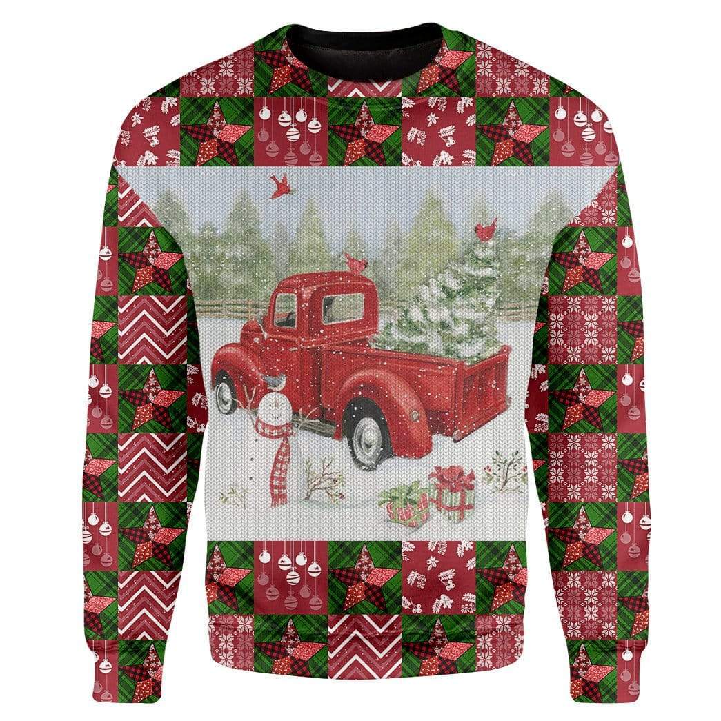 Custom Ugly Christmas Car Sweater Jumper HD-DT22101901 Ugly Christmas Sweater Long Sleeve S 