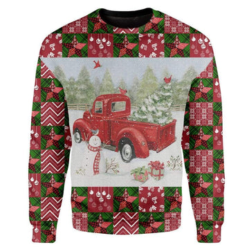 Gearhumans Custom Ugly Christmas Car Sweater Jumper