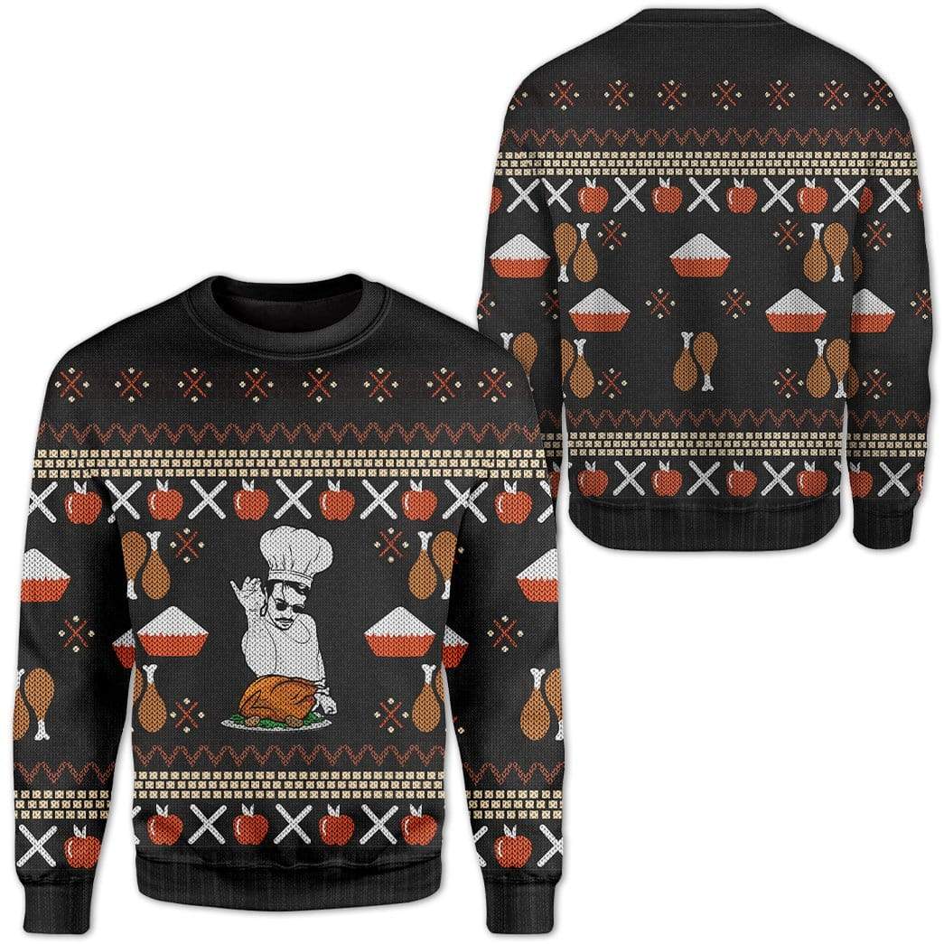 Custom Ugly Christmas Chef Sweater Jumper HD-TA18101906 Ugly Christmas Sweater 
