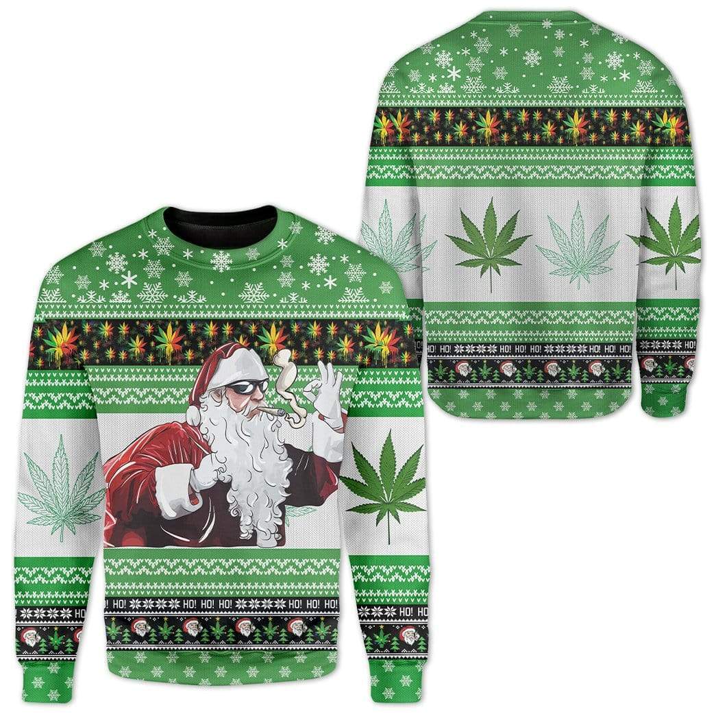 Custom Ugly Christmas Santa Sweater Jumper HD-AT25101905 Ugly Christmas Sweater 