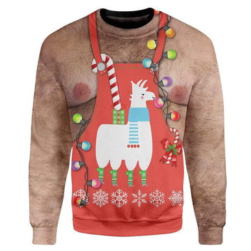 Gearhumans Custom Ugly Christmas Santa Sweater Jumper