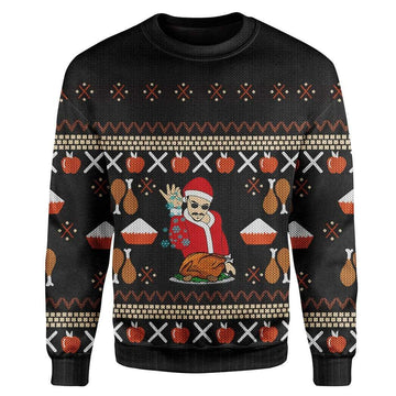 Custom Ugly Christmas Sweater Jumper HD-GH19101912 Ugly Christmas Sweater Long Sleeve S 
