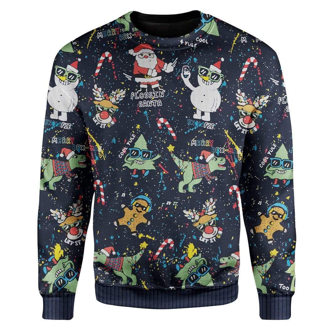 Custom Ugly Christmas Sweater Jumper HD-TA01111910 Ugly Christmas Sweater Long Sleeve S 