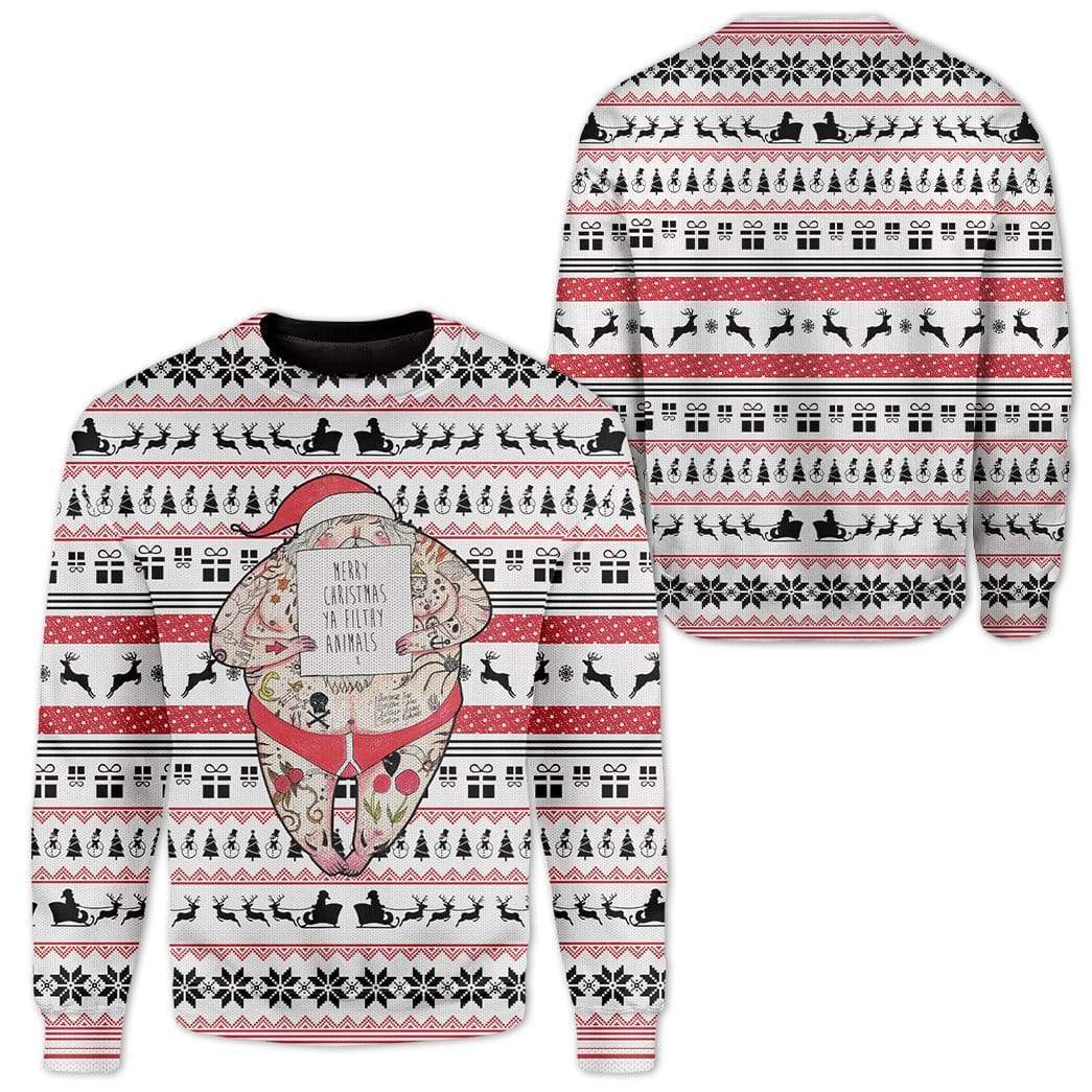 Custom Ugly Christmas Sweater Jumper HD-TA31101910 Ugly Christmas Sweater 