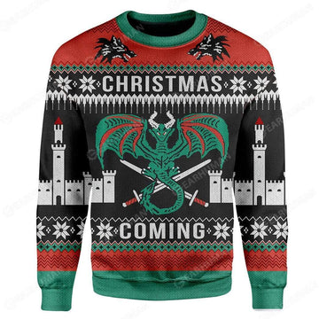 Gearhumans Custom Ugly Is Coming Christmas Sweater Jumper