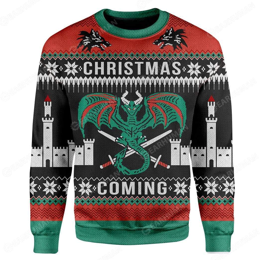 Custom Ugly Is Coming Christmas Sweater Jumper HD-TT24101902 Ugly Christmas Sweater 