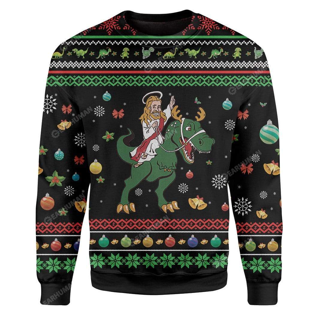 Custom Ugly Jesus Christmas Sweater Jumper HD-TT04111905 Ugly Christmas Sweater 