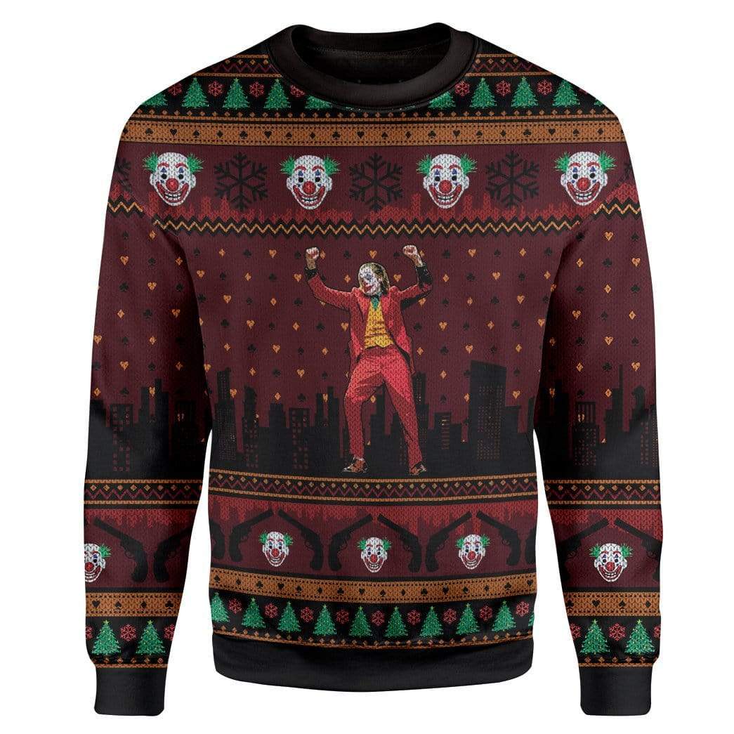 Custom Ugly JKE Christmas Sweater Jumper HD-GH01111913 Ugly Christmas Sweater Long Sleeve S 