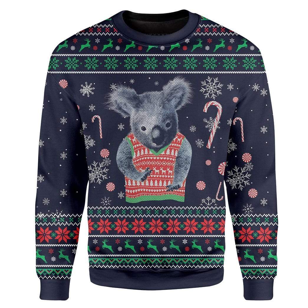 Custom Ugly Koala Christmas Sweater Jumper HD-TA24101909 Ugly Christmas Sweater 