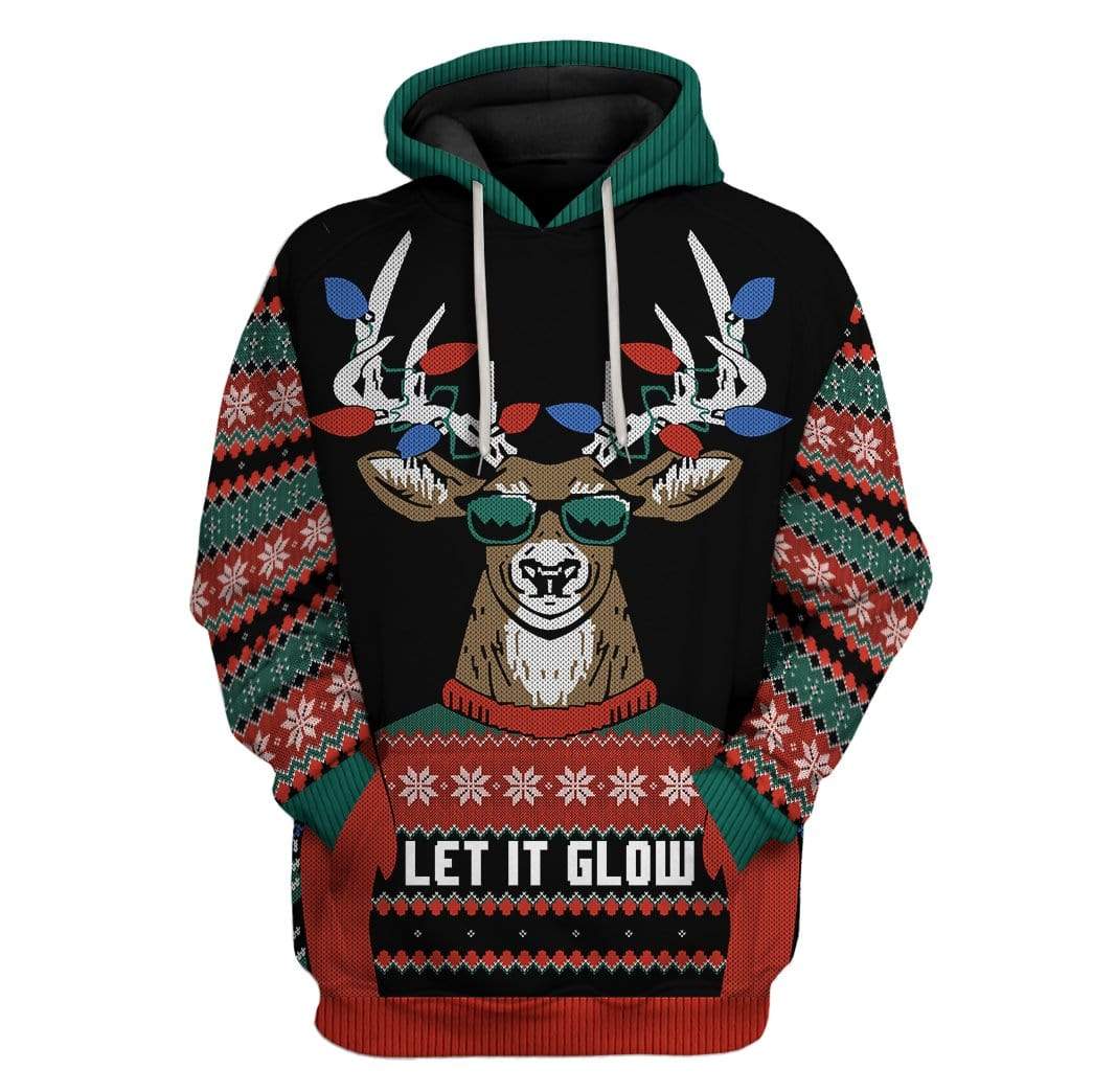 Custom Ugly Let It Glow Apparel HD-TA19101914 3D Custom Fleece Hoodies Hoodie S 