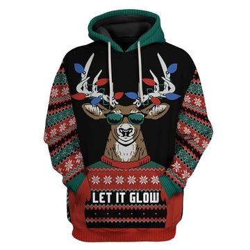 Gearhumans Custom Ugly Let It Glow Apparel