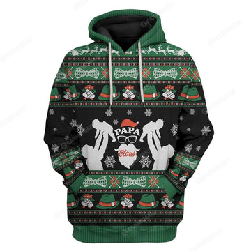 Custom Ugly Papa Claus Apparel HD-DT29101908 3D Custom Fleece Hoodies Hoodie S 