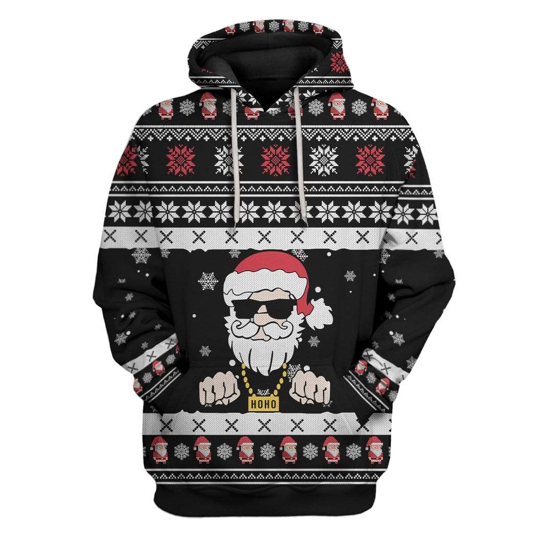 Custom Ugly Santa Apparel HD-AT30101904 3D Custom Fleece Hoodies Hoodie S 