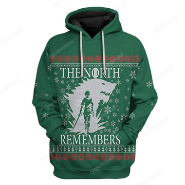 Custom Ugly The North Remembers Apparel HD-TA28101908 3D Custom Fleece Hoodies Hoodie S 