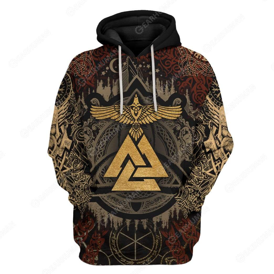 Custom Viking Dad Apparel HD-AT07101904 3D Custom Fleece Hoodies Hoodie S 