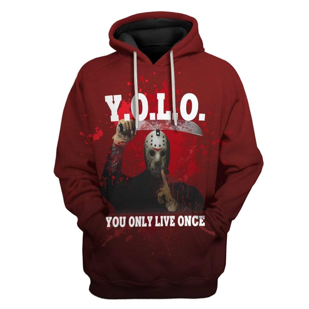 Custom You Only Live Once Apparel HD-DT2681903 3D Custom Fleece Hoodies Hoodie S 